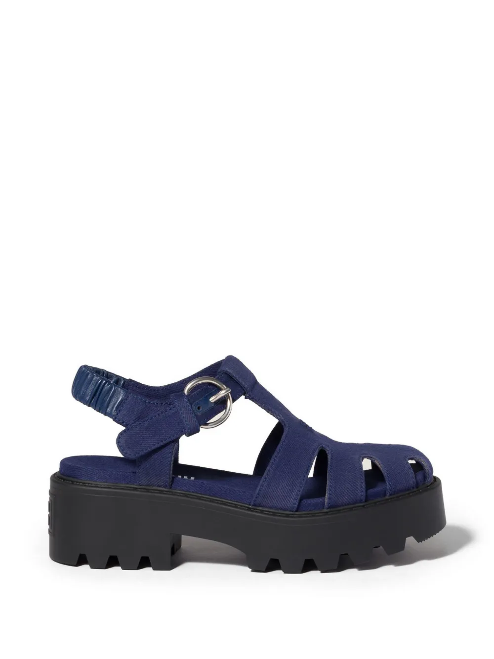 Miu Miu gabardine sandals - Blue