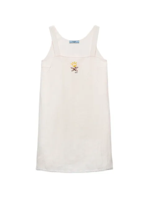 Prada vestido corto bordado