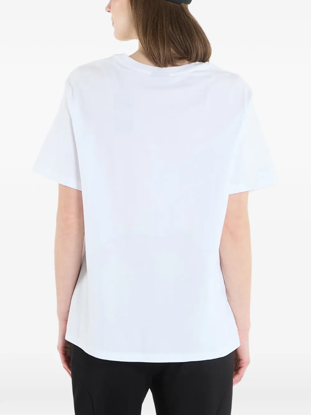 Ea7 Emporio Armani T-shirt met logoplakkaat Wit