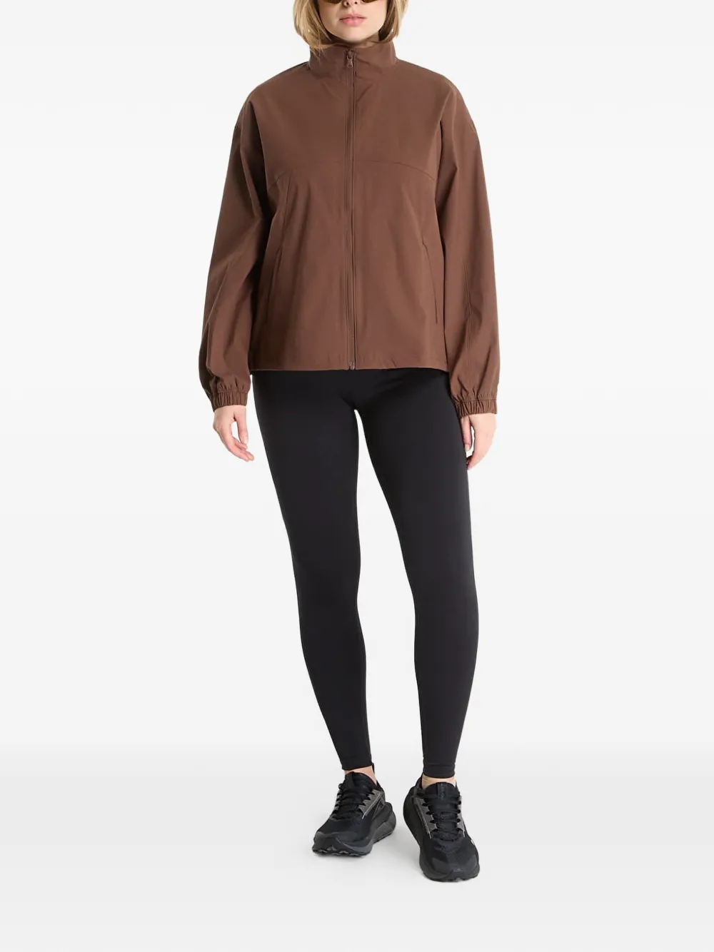 Under Armour UA Unstoppable jack met elastische manchetten en rits Bruin