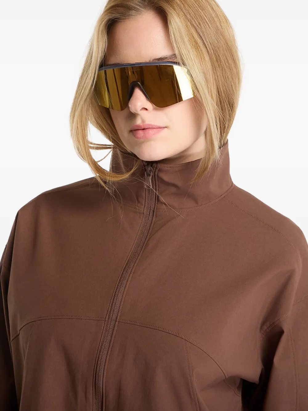 Under Armour UA Unstoppable jack met elastische manchetten en rits Bruin