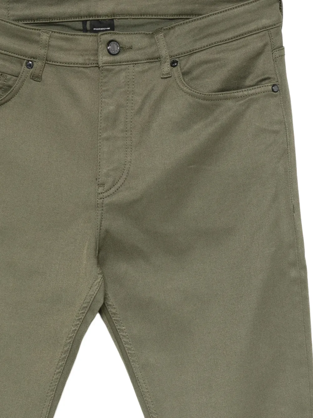 BOSS x Porsche slim-fit jeans Groen