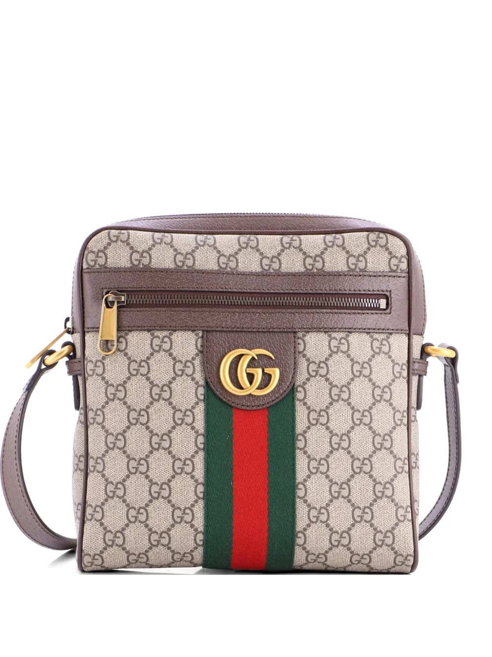 Gucci Pre-Owned Ophidia Messenger Bag GG Coated Canvas Small crossbody bag - Marrone