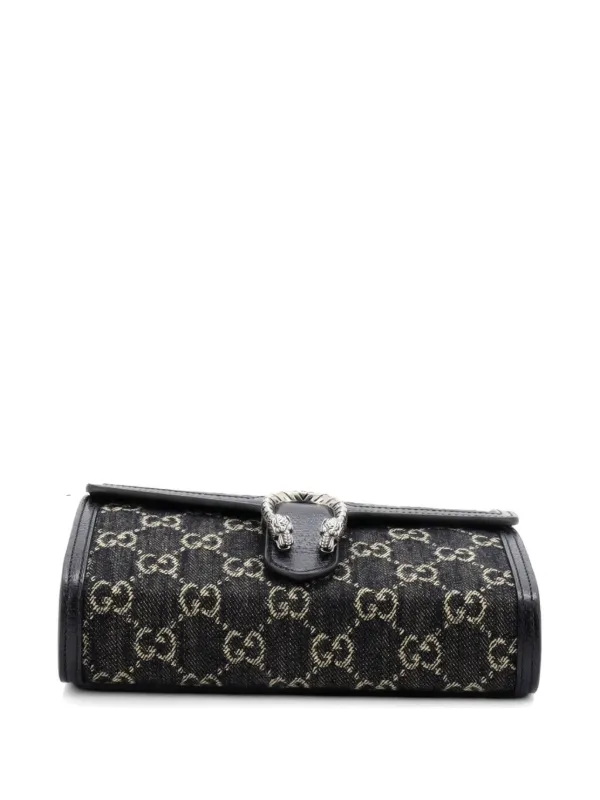 Gucci Pre-Owned ディオニュソス チェーンウォレット GG デニム 