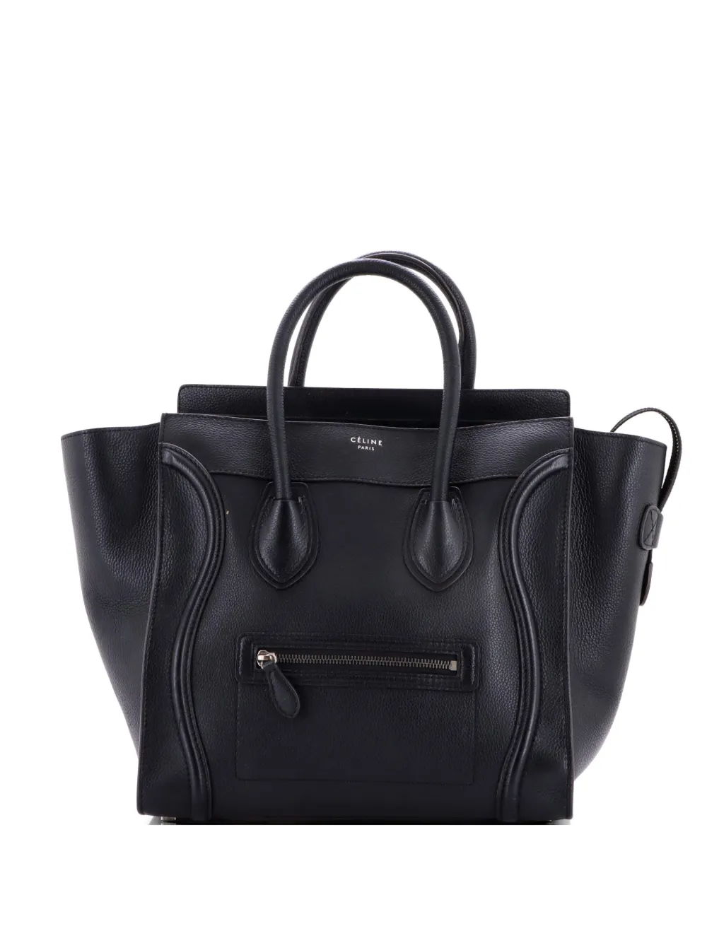Celine Pre-Owned Luggage Bag Grainy Leather Mini tote bag - Nero