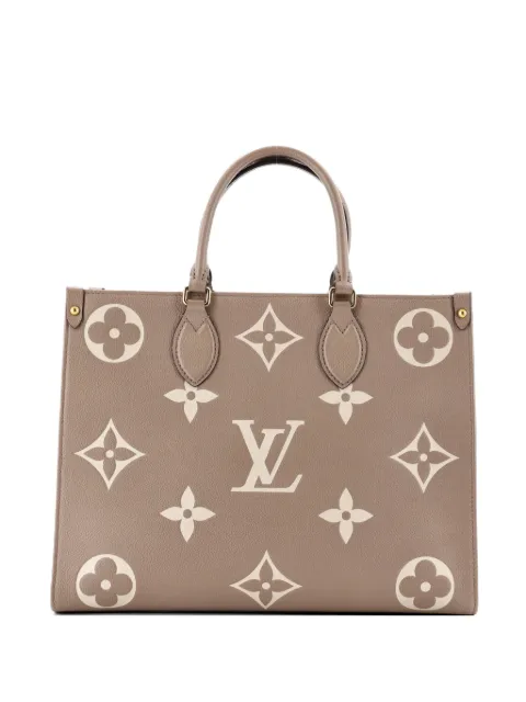Louis Vuitton Pre-Owned 온더고 토트 바이컬러 모노그램 앙프렝트 자이언트 MM 숄더 백
