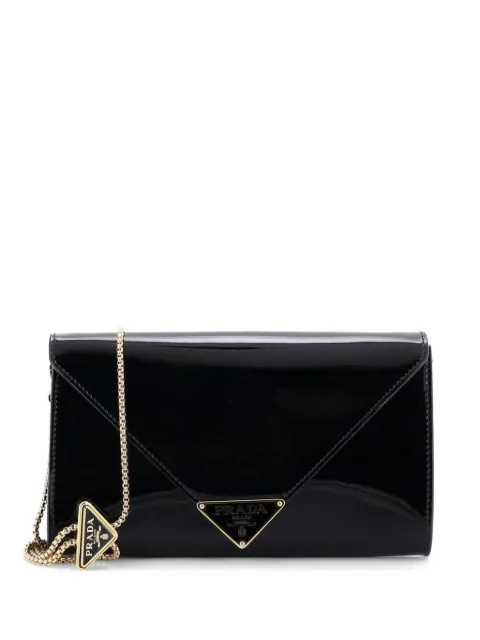 Prada Pre-Owned bolsa de mano Triangle Logo Envelope Chain Patent Mini