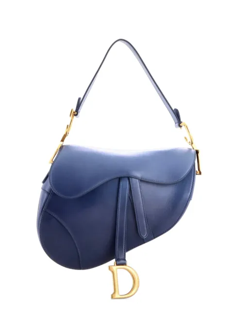 Christian Dior Pre-Owned Saddle Handbag Gradient Leather Medium satchel