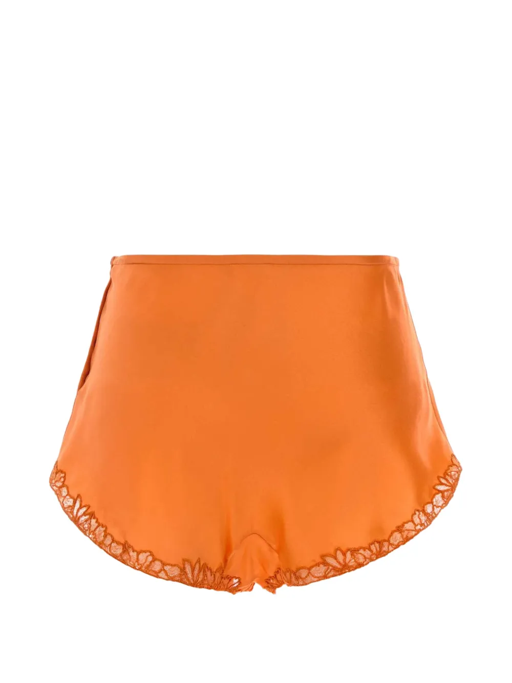 Saint Laurent Shorts mit Spitze - Orange