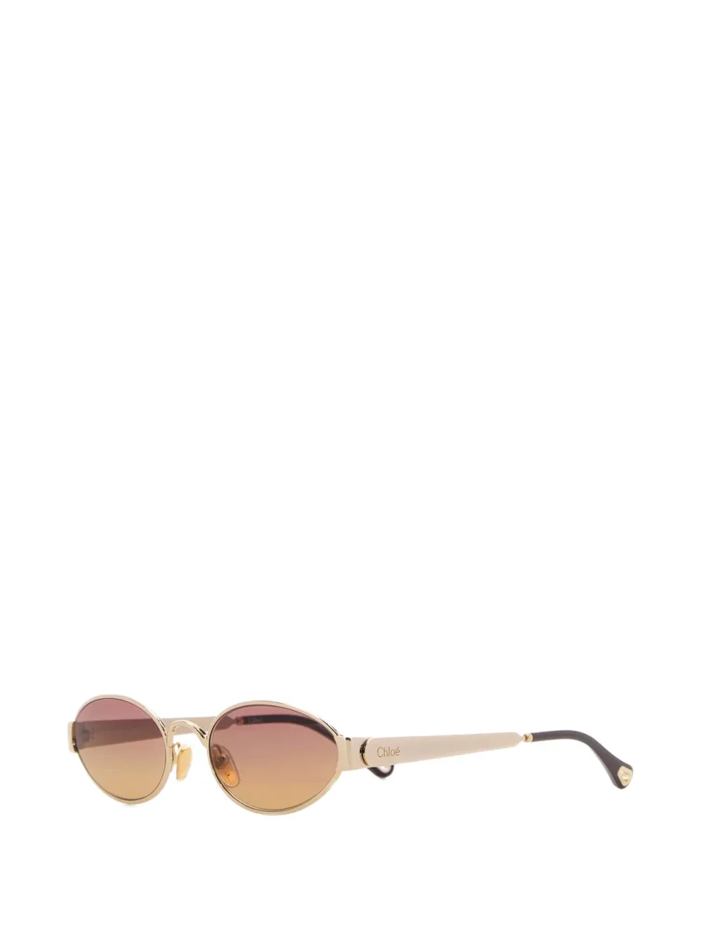 Chloé Eyewear Holly zonnebril met geometrisch montuur Goud