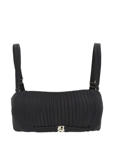 BOSS double B pleated bandeau bikini top
