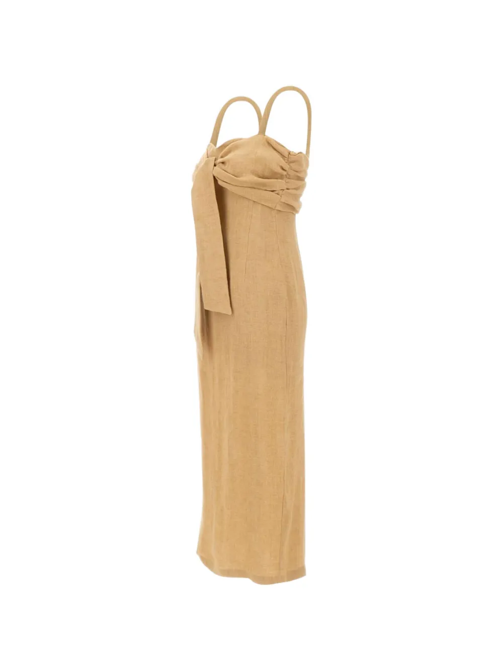 Marella Buck jurk met gedrapeerd detail Beige