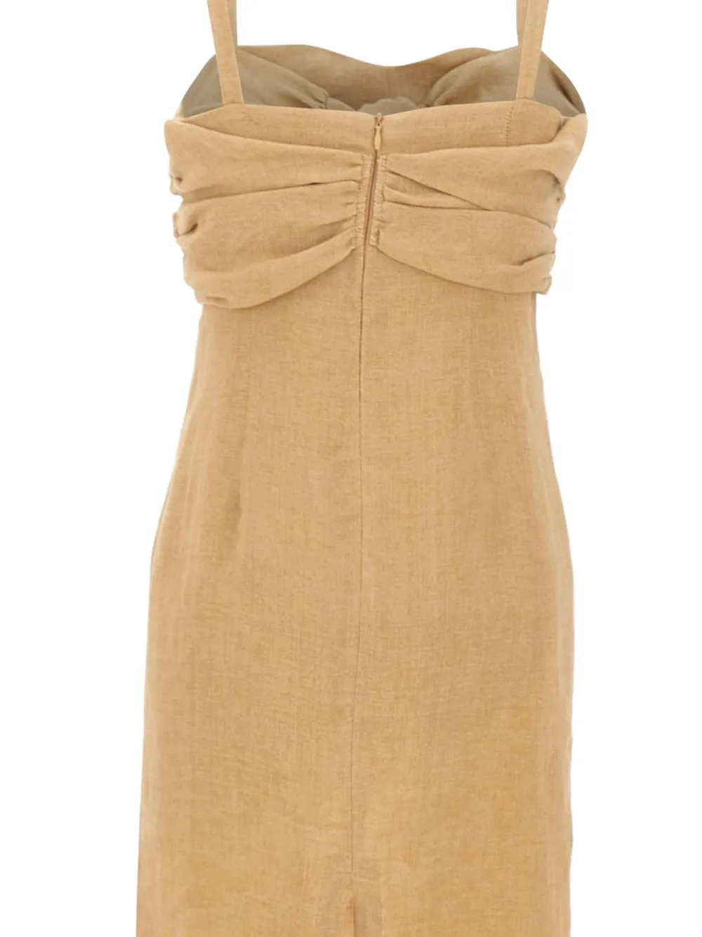 Marella Buck jurk met gedrapeerd detail Beige