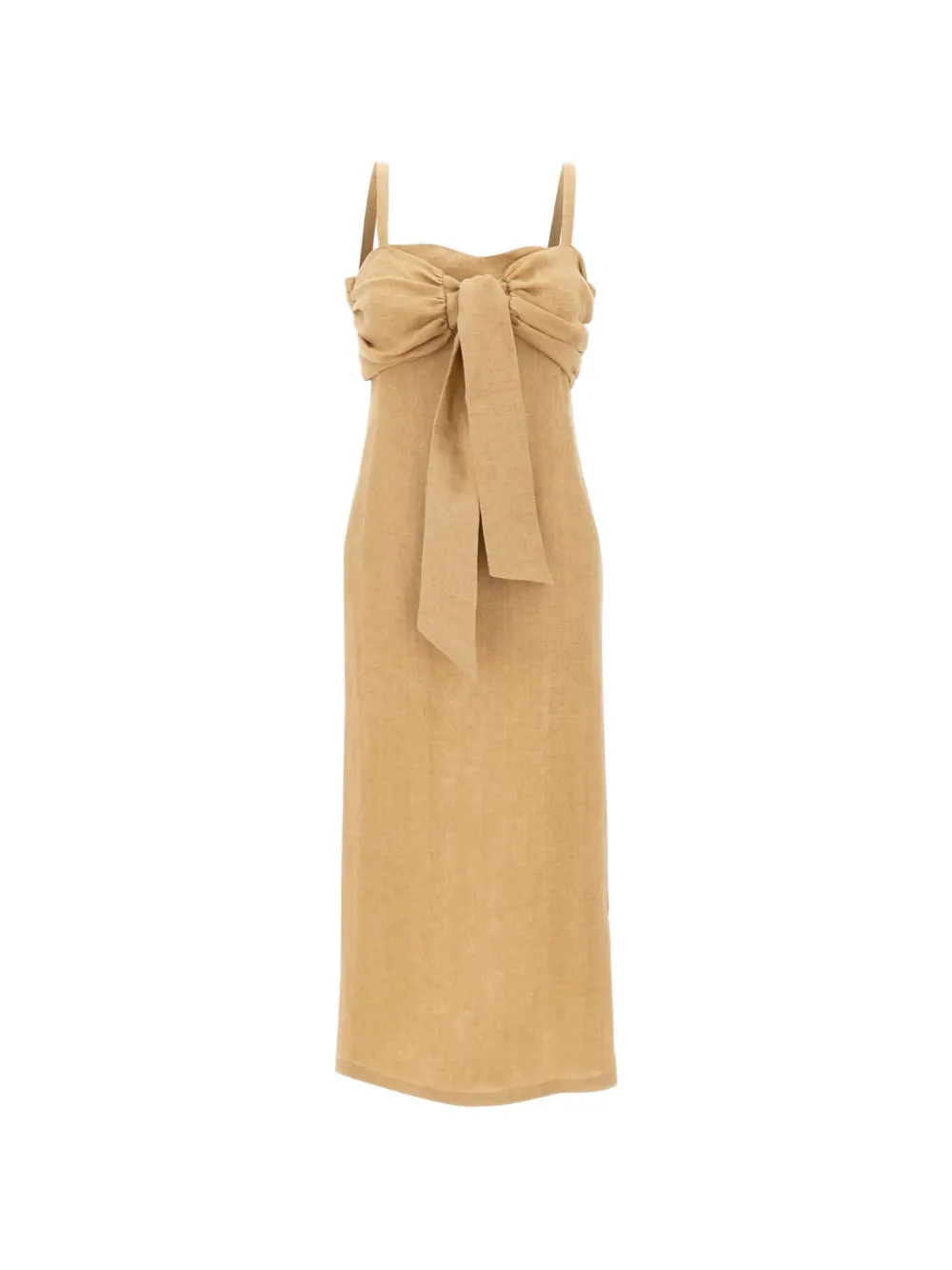 Marella Buck draped bow-detail dress - Toni neutri