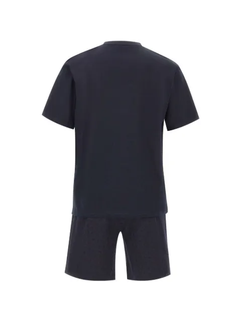 BOSS monogram-print cotton pajamas