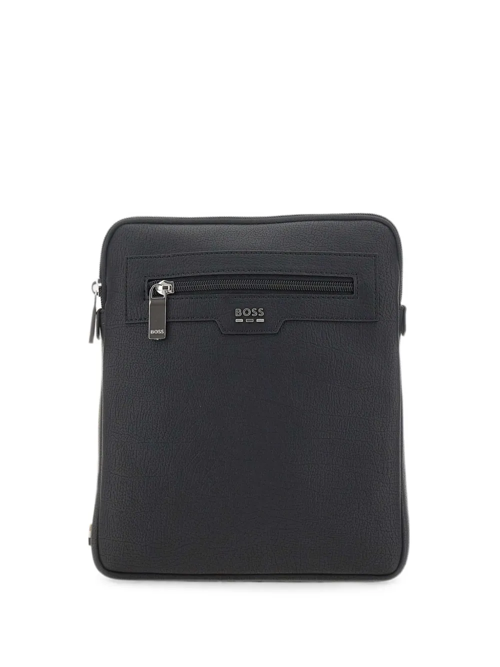 BOSS Lewys logo-lettering messenger bag - Nero