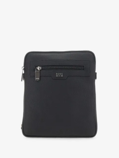 BOSS Lewys logo-lettering messenger bag