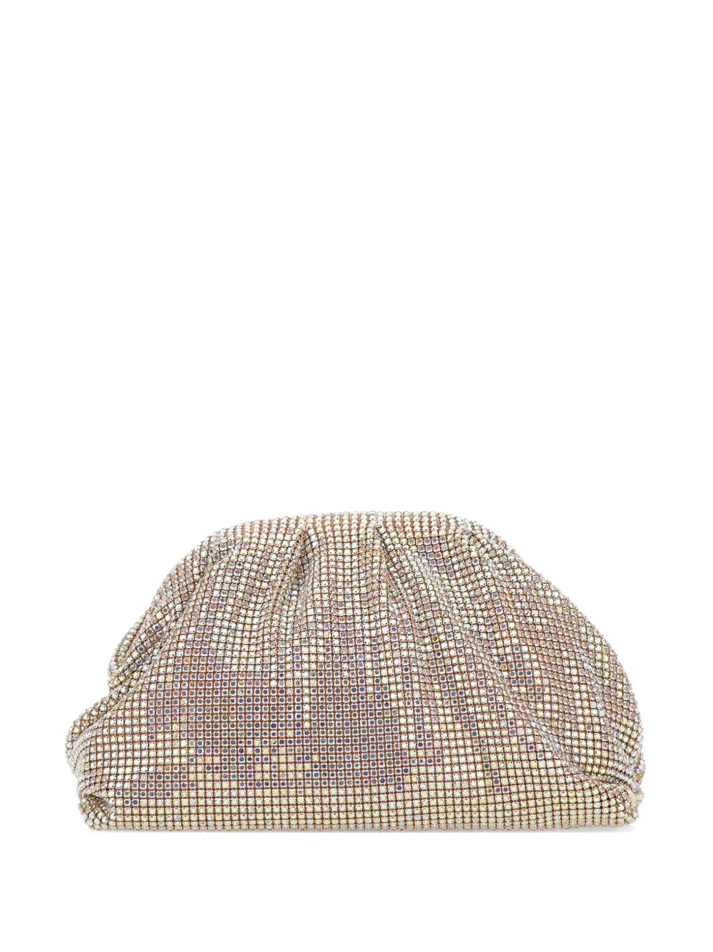 TWENTY FOURHAITCH Petra crystal-mesh clutch bag - Gold