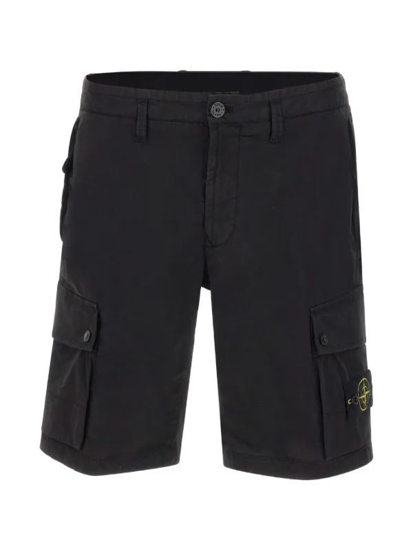 Stone Island カーゴショーツ | ブラック | FARFETCH JP