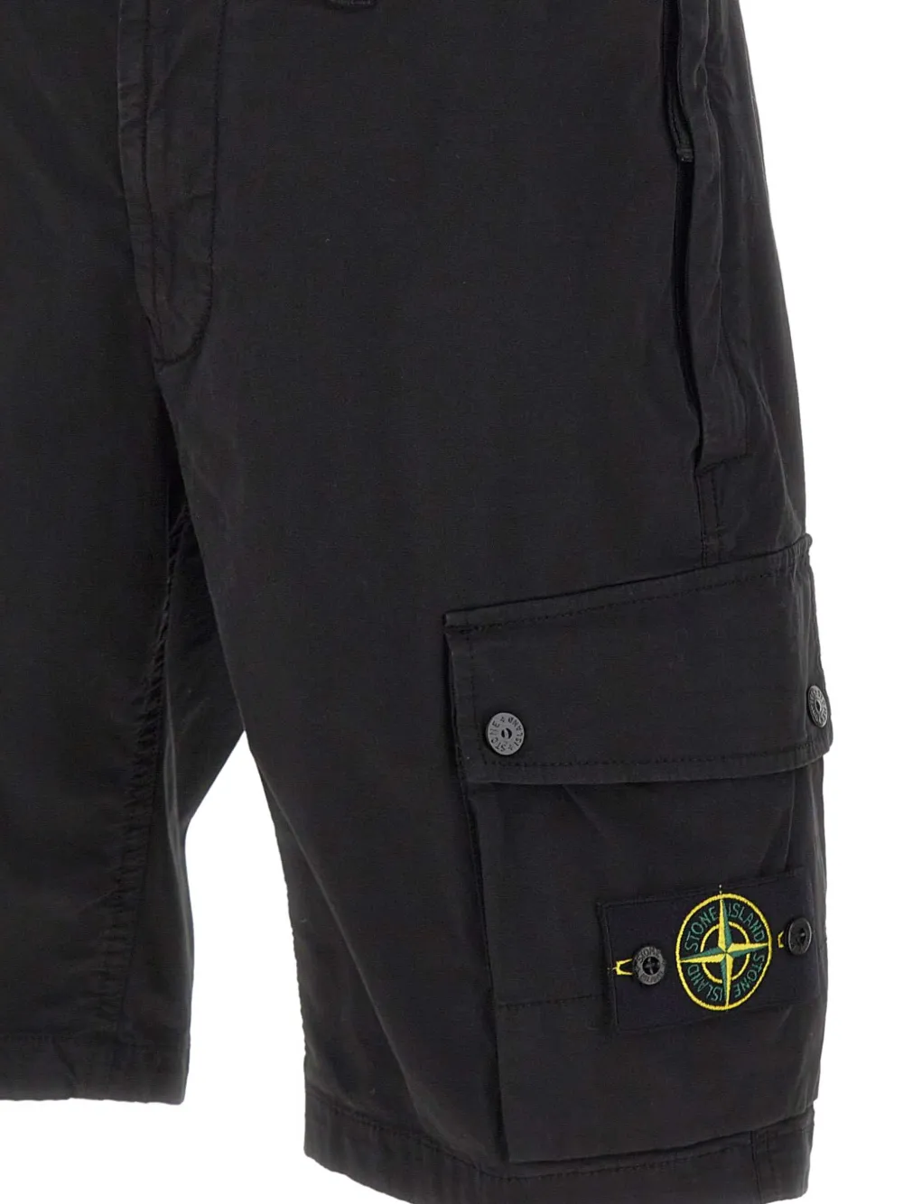 Stone Island Shorts met Compass-logopatch Zwart