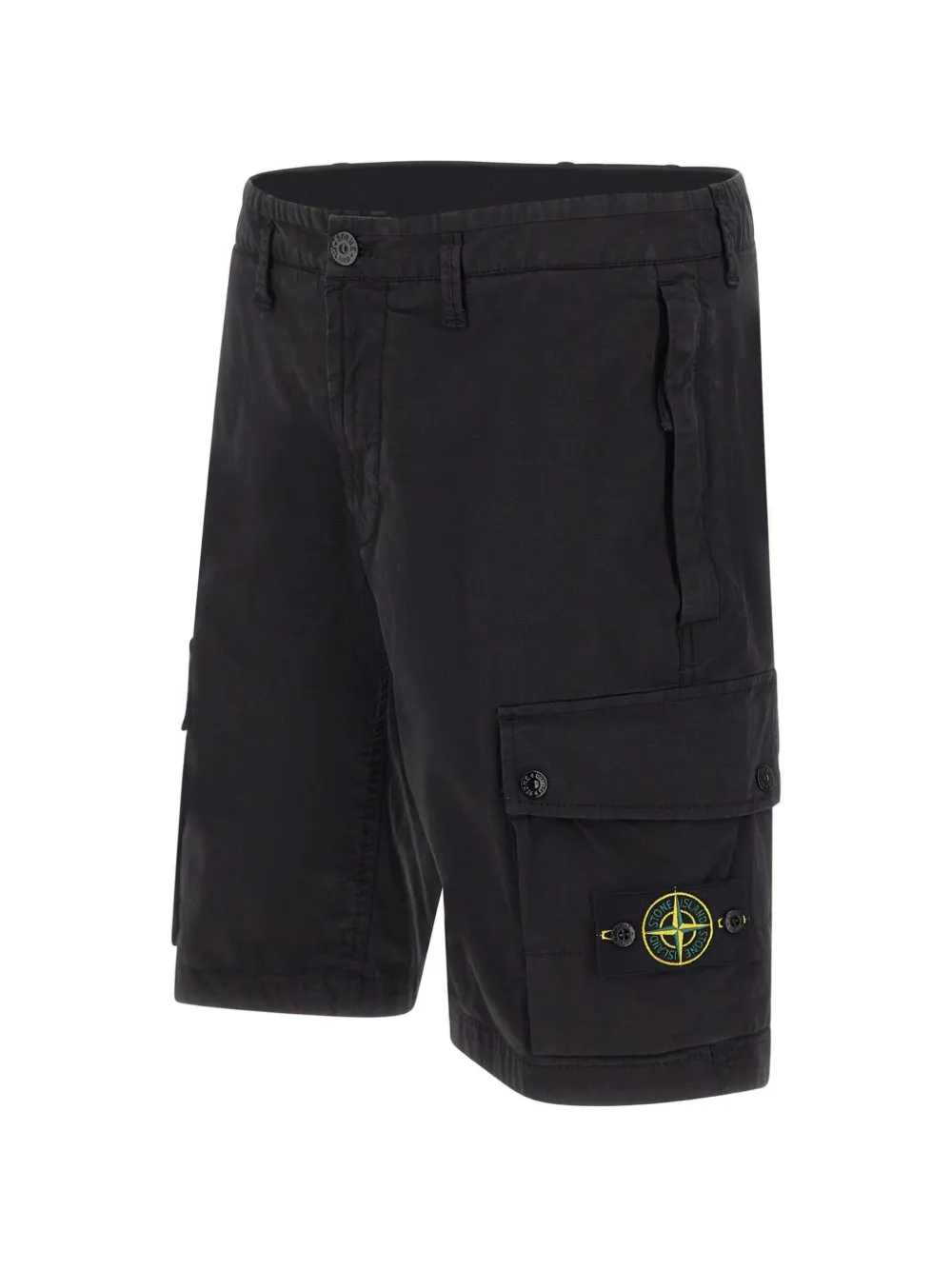 Stone Island Shorts met Compass-logopatch Zwart