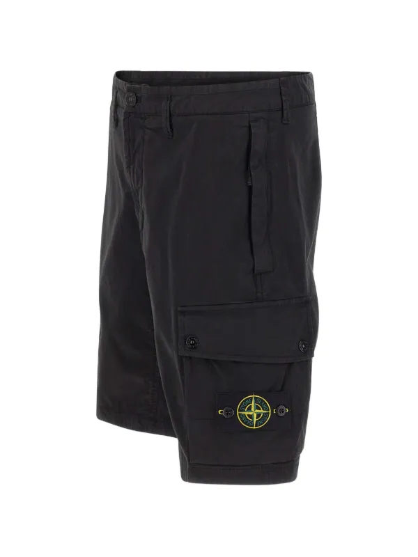 Stone  カーゴショーツ Stone Island カーゴショーツ | ブラック | FARFETCH JP