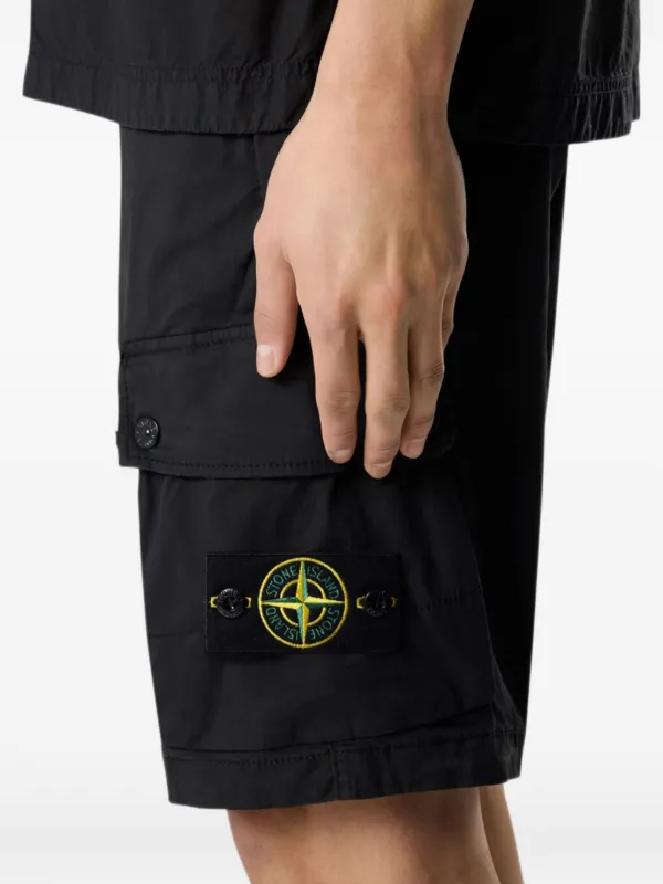 Stone Island カーゴショーツ | ブラック | FARFETCH JP