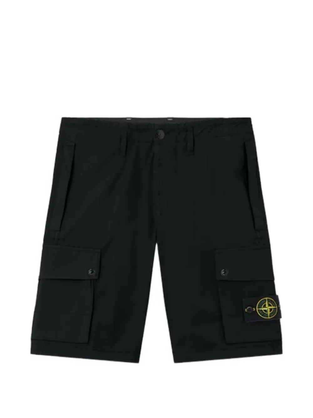 Stone Island Compass-badge cargo shorts - Nero
