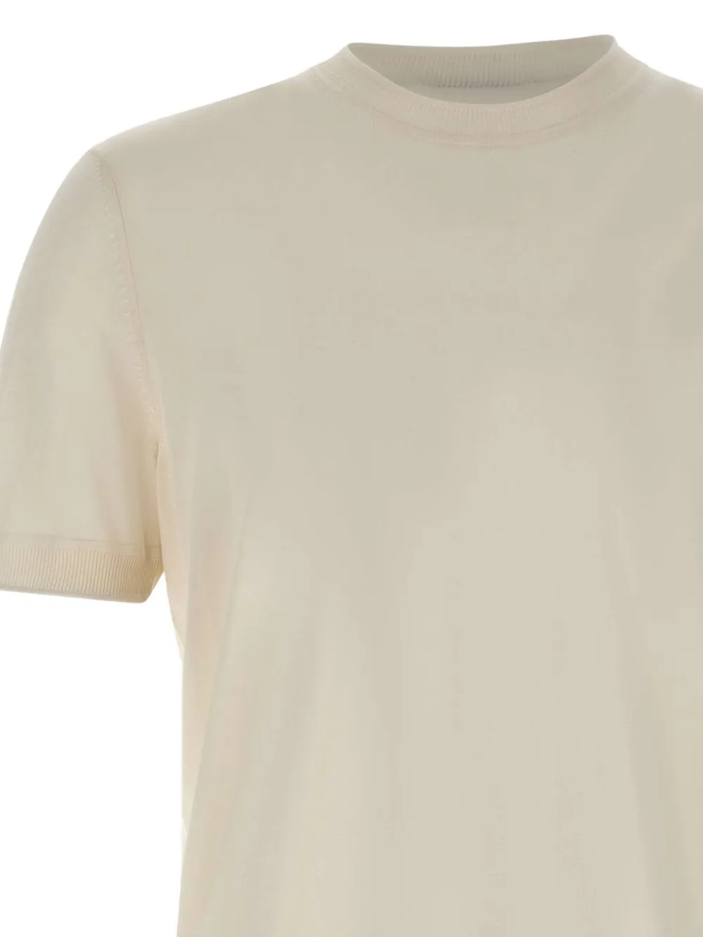 BOSS T-shirt met ronde hals Beige