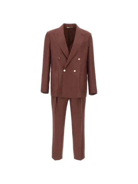 Briglia 1949 Bolgheri double-breasted wool suit