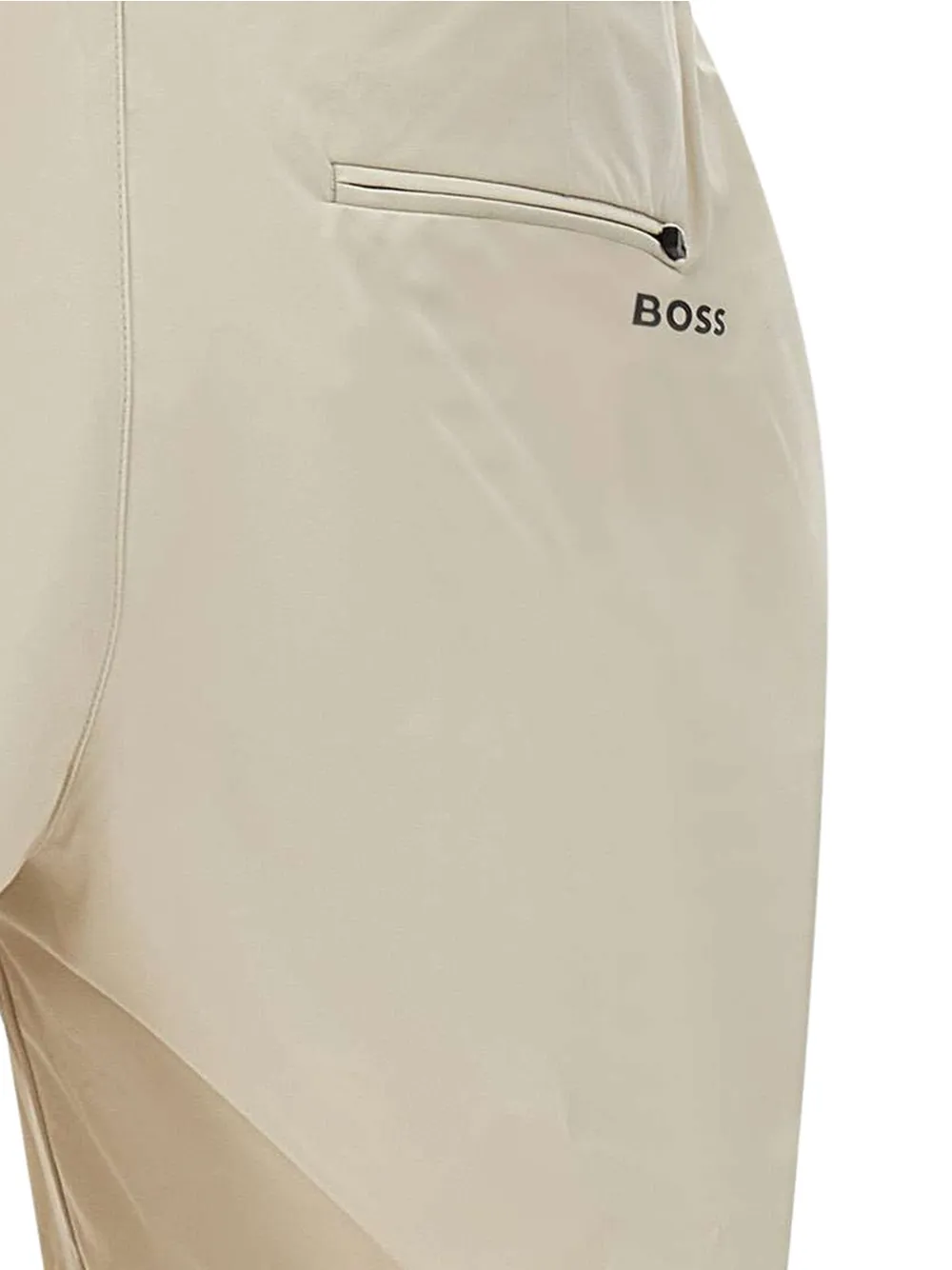 BOSS Straight broek Beige
