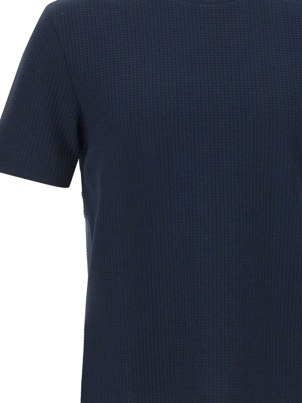 BOSS T-shirt met jacquard Blauw