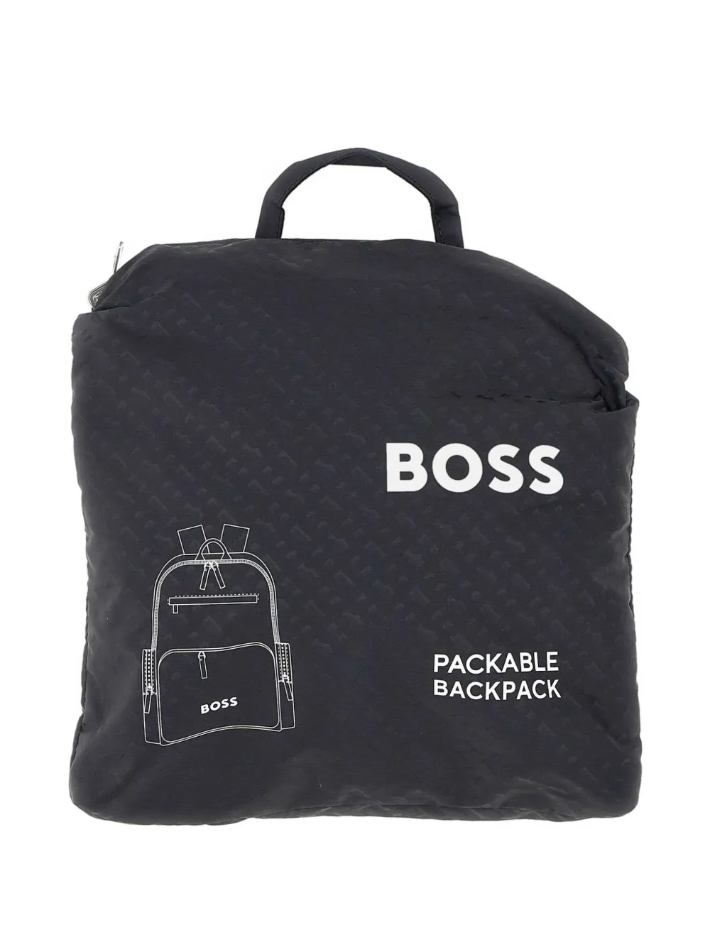 BOSS Opvouwbare rugzak Zwart