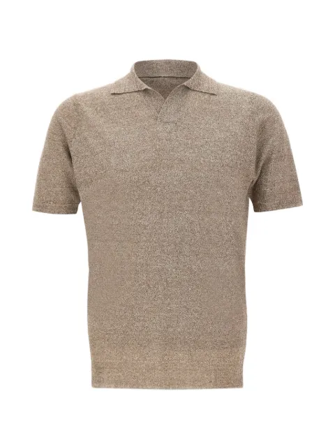 Filippo De Laurentiis mélange polo shirt