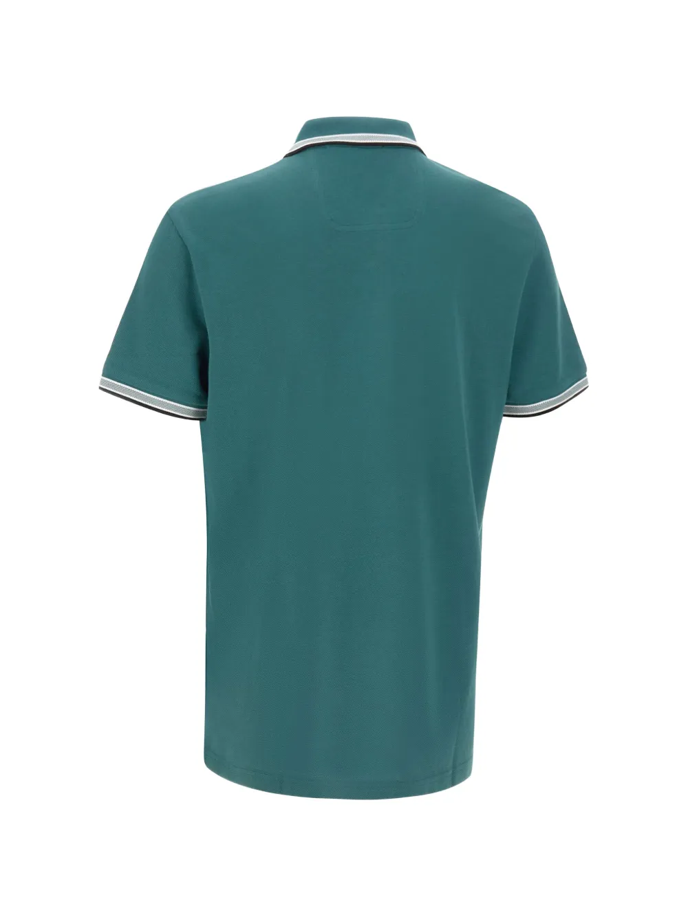 BOSS Paddy poloshirt met gestreepte afwerking Groen
