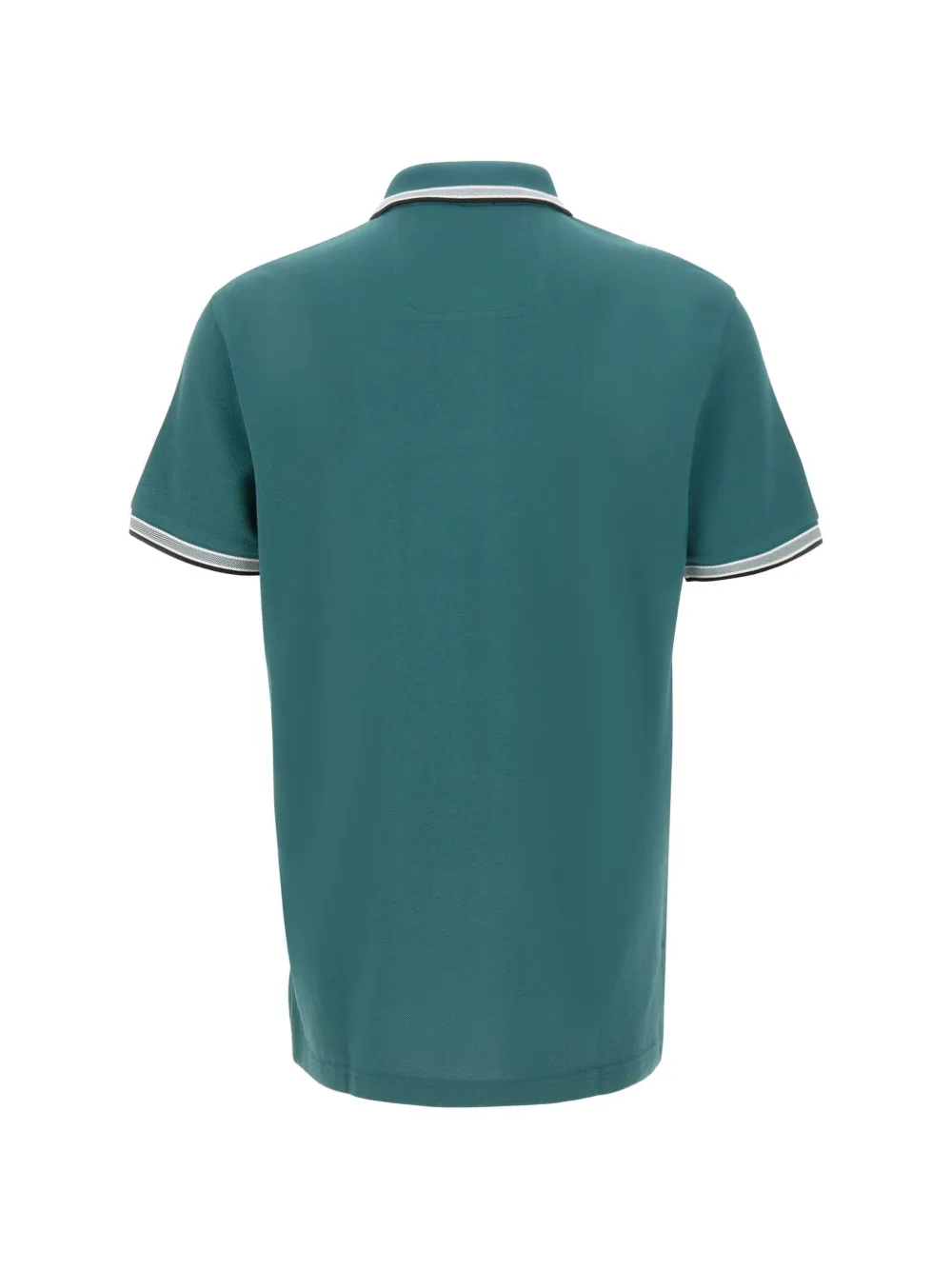 BOSS Paddy poloshirt met gestreepte afwerking Groen