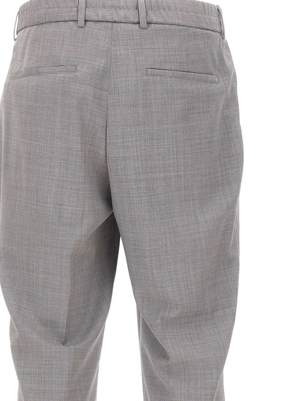 BOSS Broek van scheerwol Grijs