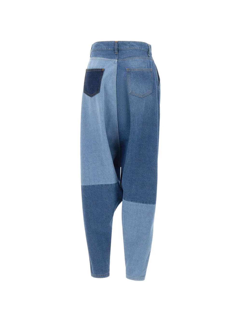  Coperni Vaqueros Sarouel Con Diseño Patchwork - Azul 