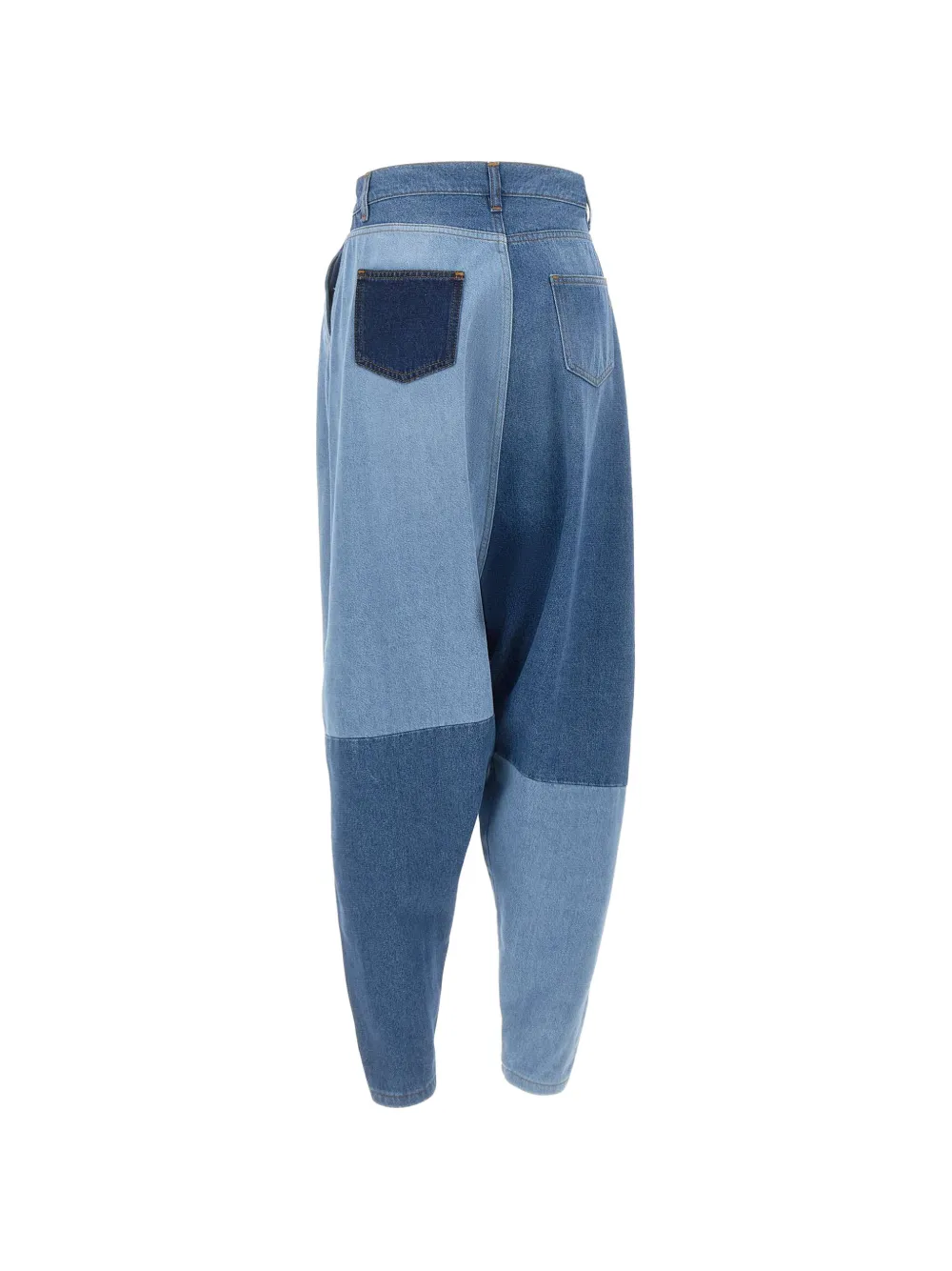  Coperni Vaqueros Sarouel Con Diseño Patchwork - Azul 