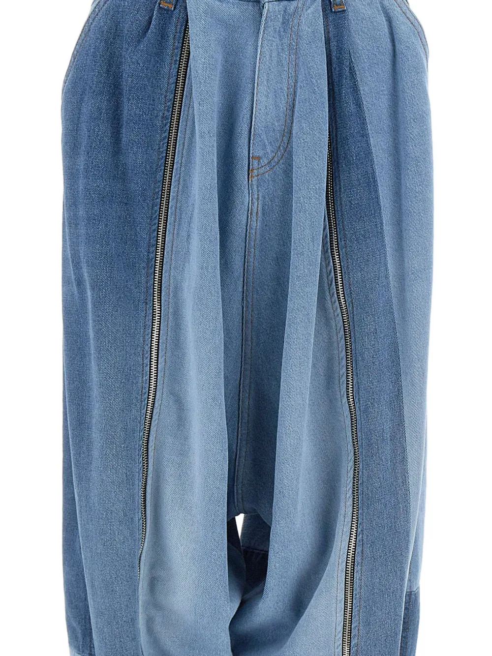 Coperni Sarouel jeans met patchwork Blauw