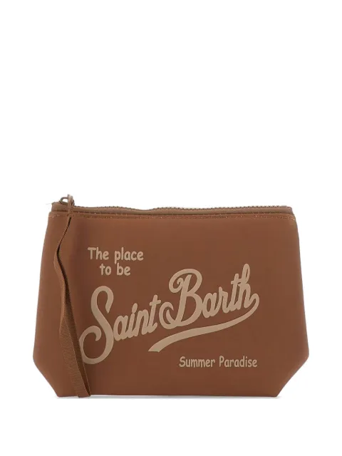 MC2 Saint Barth Aline logo-print clutch bag