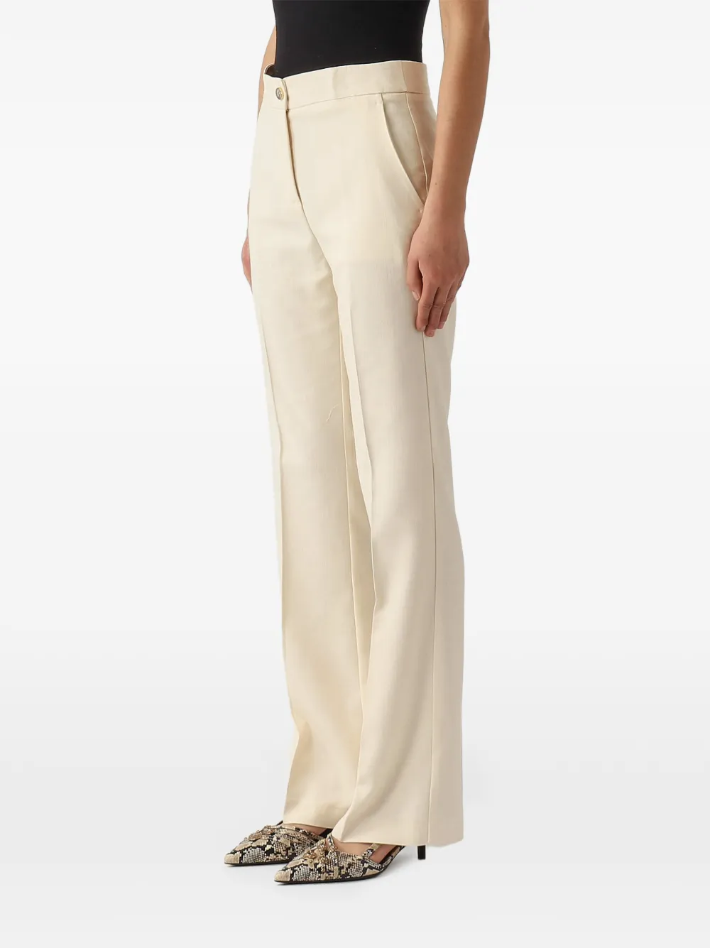 PINKO Pantalon met geplooid detail Wit