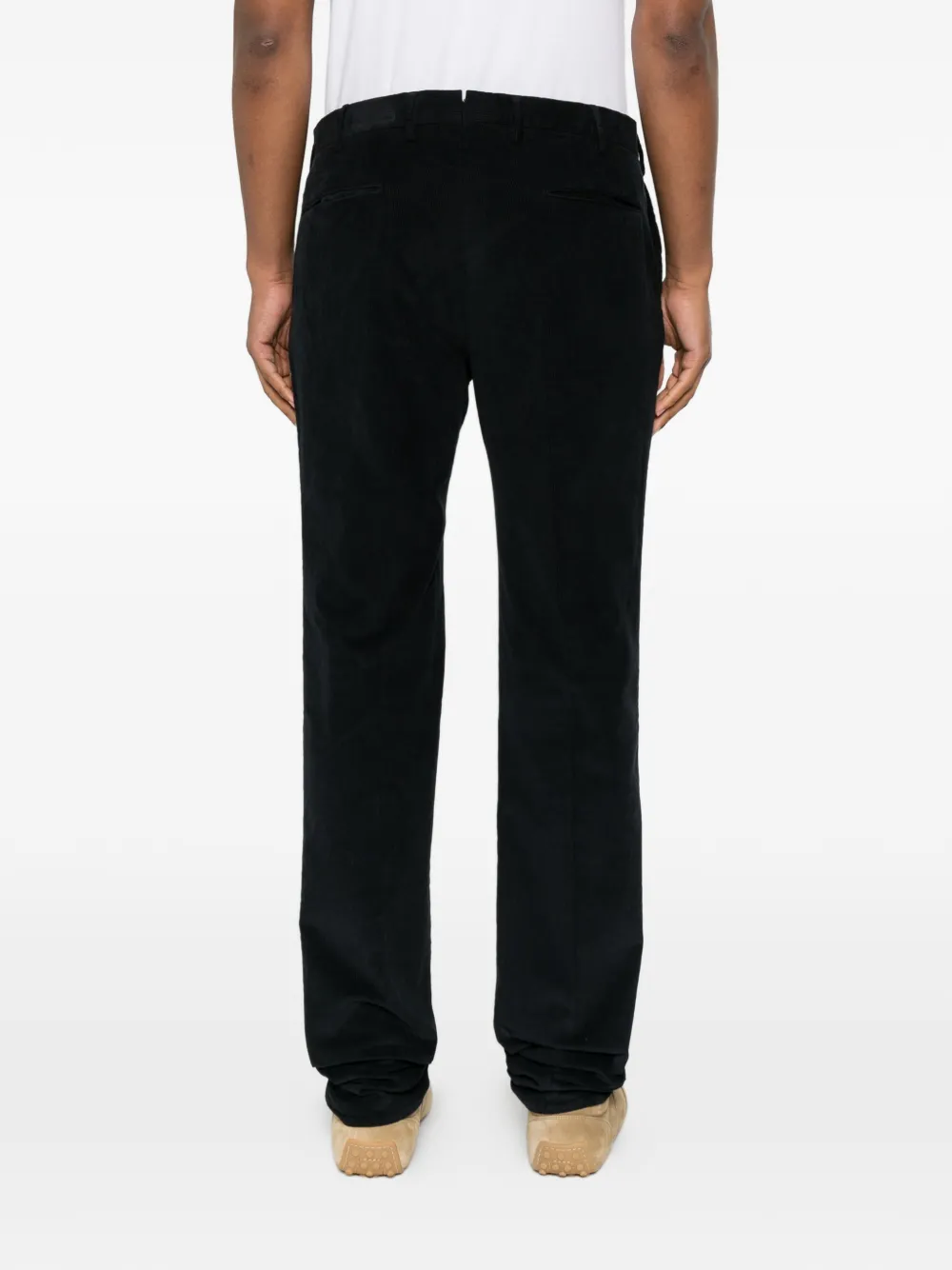 Incotex Ribfluwelen broek Blauw