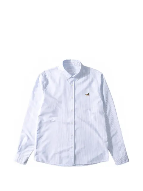 Dean Edmonds BD embroidered-motif striped shirt