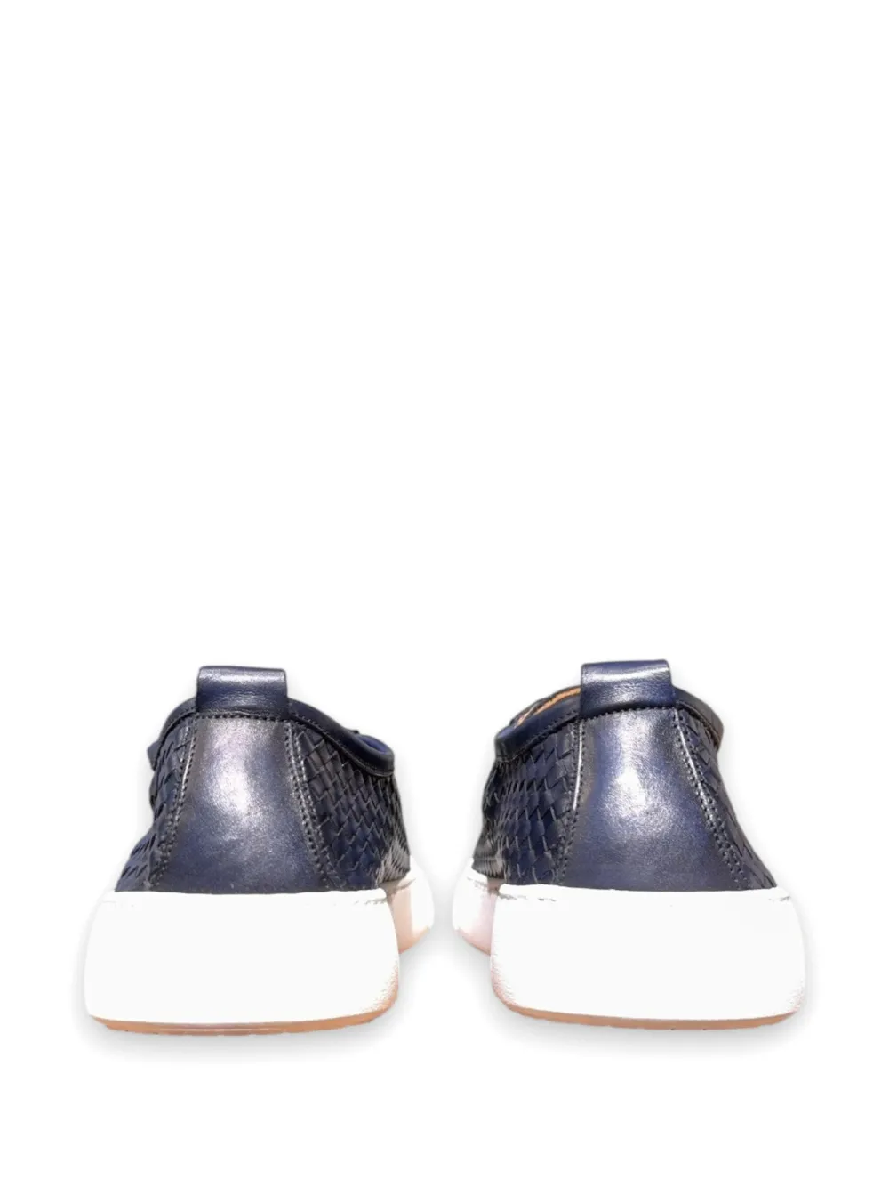 CALCE Geweven leren sneakers Blauw