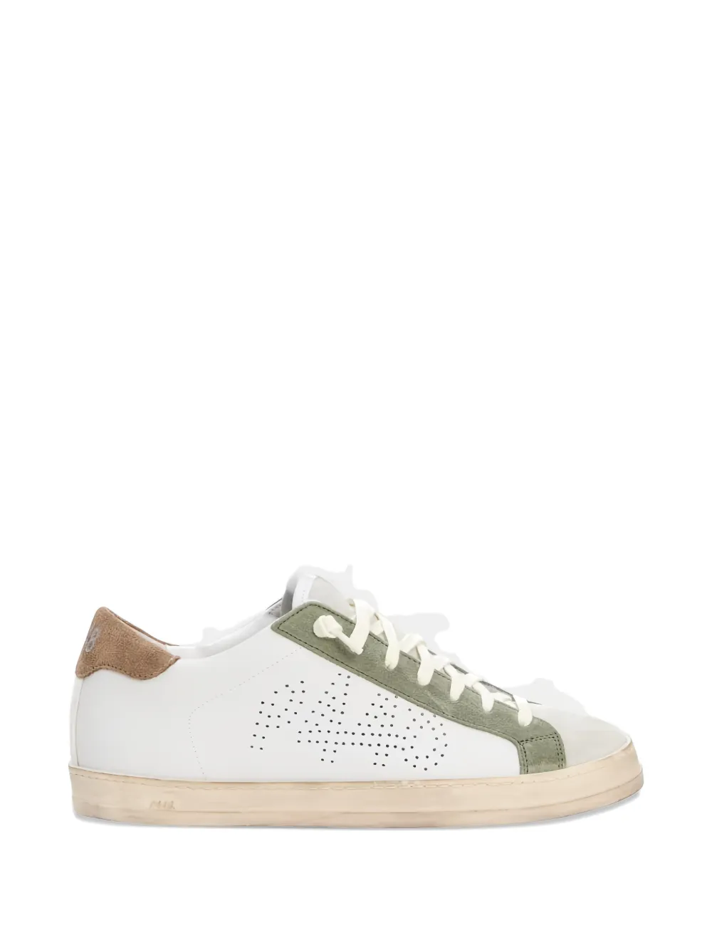 P448 John logo-perforated sneakers - Bianco
