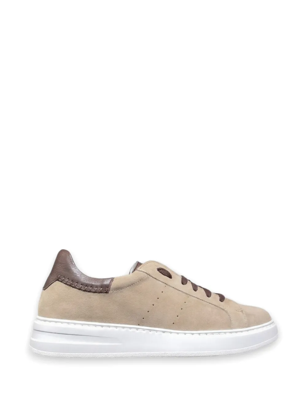 CALCE panelled suede sneakers - Marrone