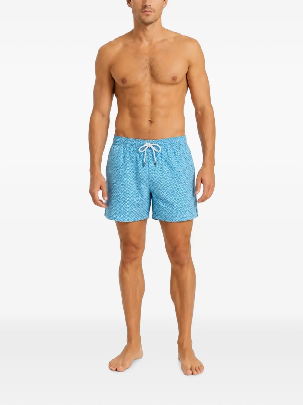 Fedeli Zwembroek met geometrische print Blauw