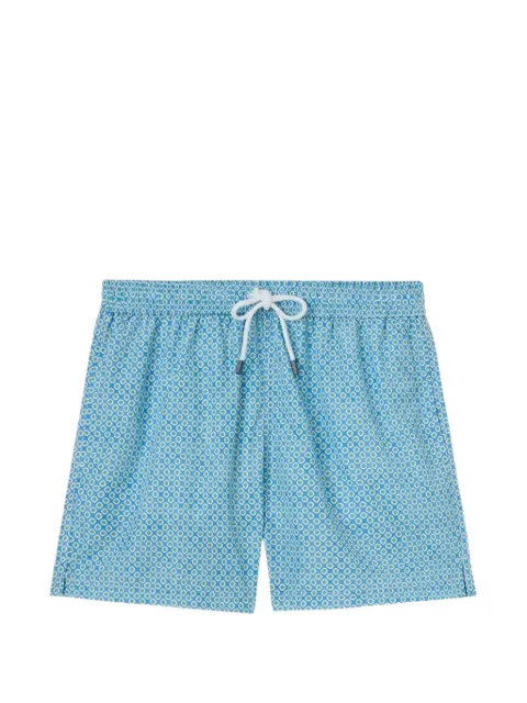 Fedeli Madeira geometric-print swim shorts