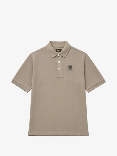 Blauer logo-patch polo shirt